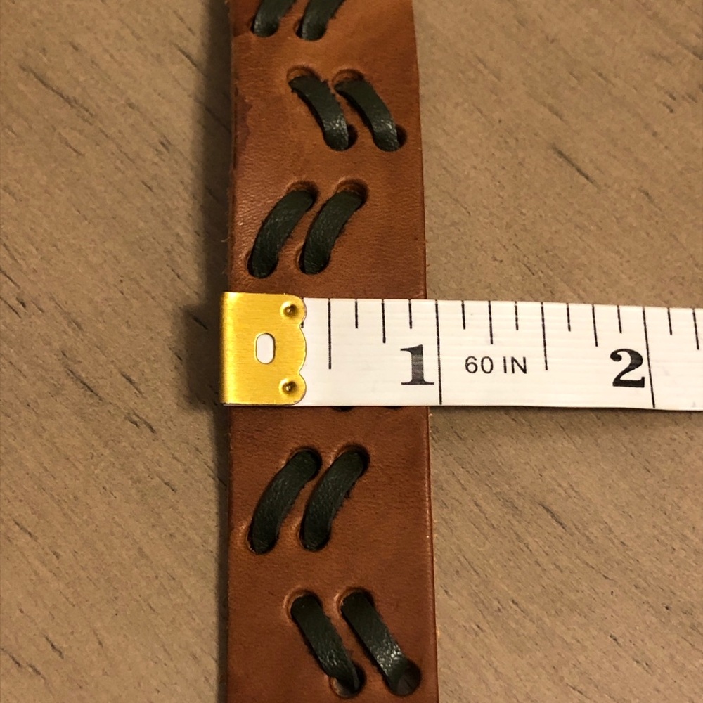 Men’s Jewelry - Brown Leather Bracelet with Black Accents - Picture 11 of 14